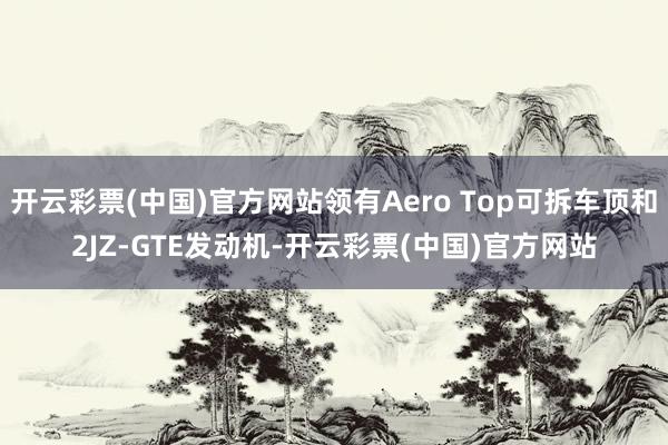 开云彩票(中国)官方网站领有Aero Top可拆车顶和2JZ-GTE发动机-开云彩票(中国)官方网站